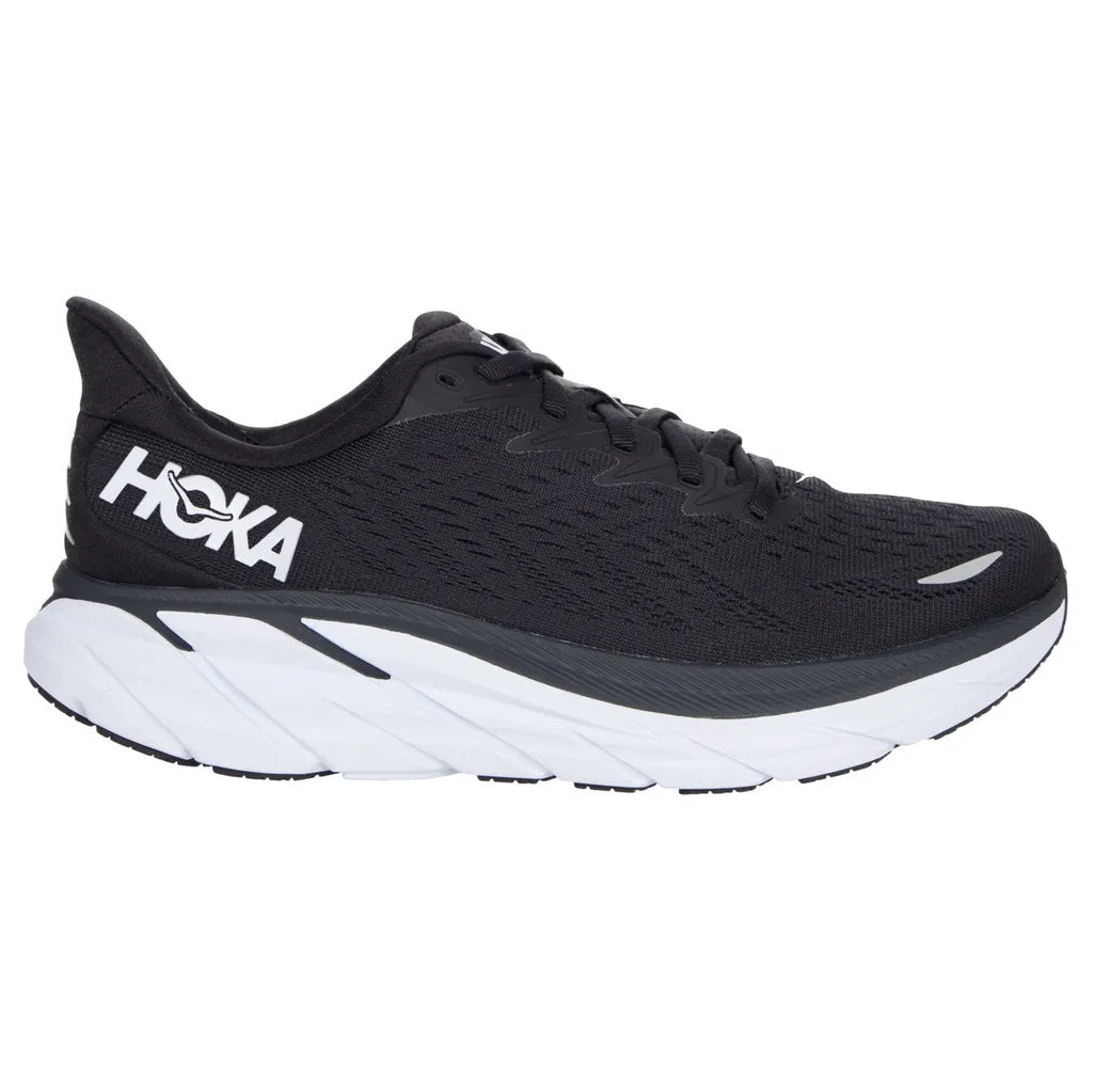 Hoka Mens Trainers Clifton 8 Lace-Up Low-Top Running Mesh - UK 8