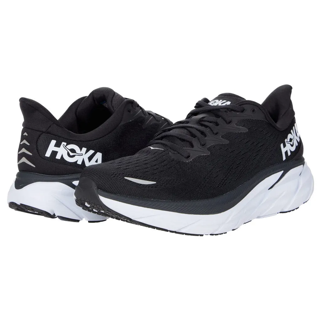 Hoka Mens Trainers Clifton 8 Lace-Up Low-Top Running Mesh - UK 8