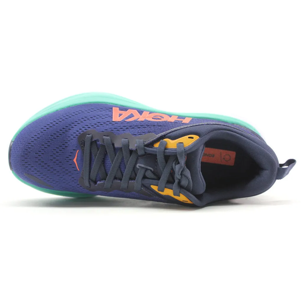 Hoka Womens Trainers Bondi 8 Lace-Up Low-Top Sneakers Textile - UK 8.5