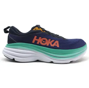 Hoka Womens Trainers Bondi 8 Lace-Up Low-Top Sneakers Textile - UK 8.5