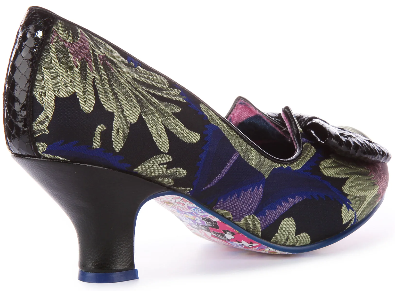 Irregular Choice Dazzle Razzle In Black Flower For Women