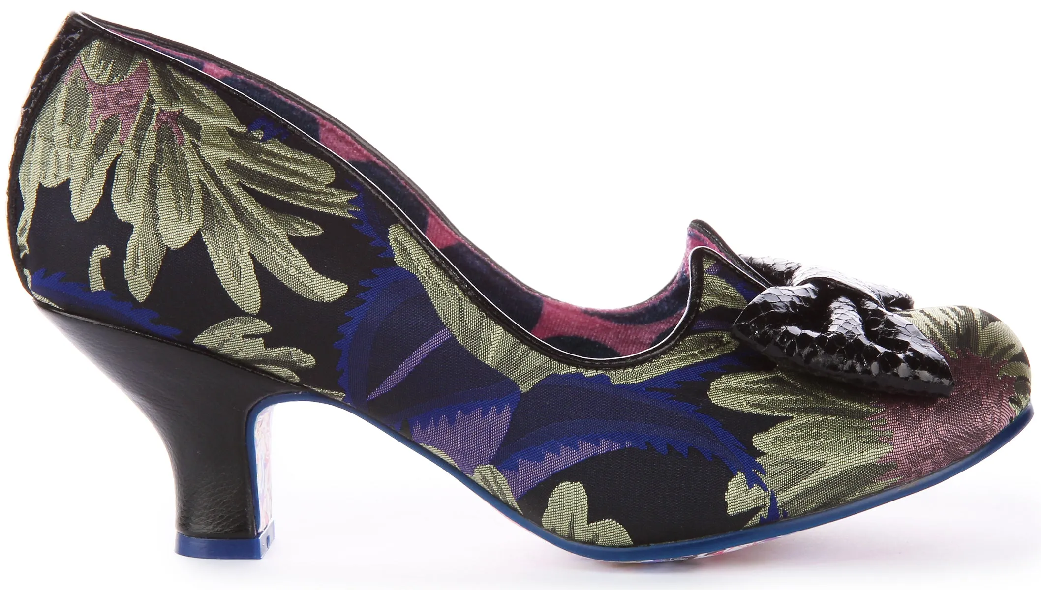 Irregular Choice Dazzle Razzle In Black Flower For Women