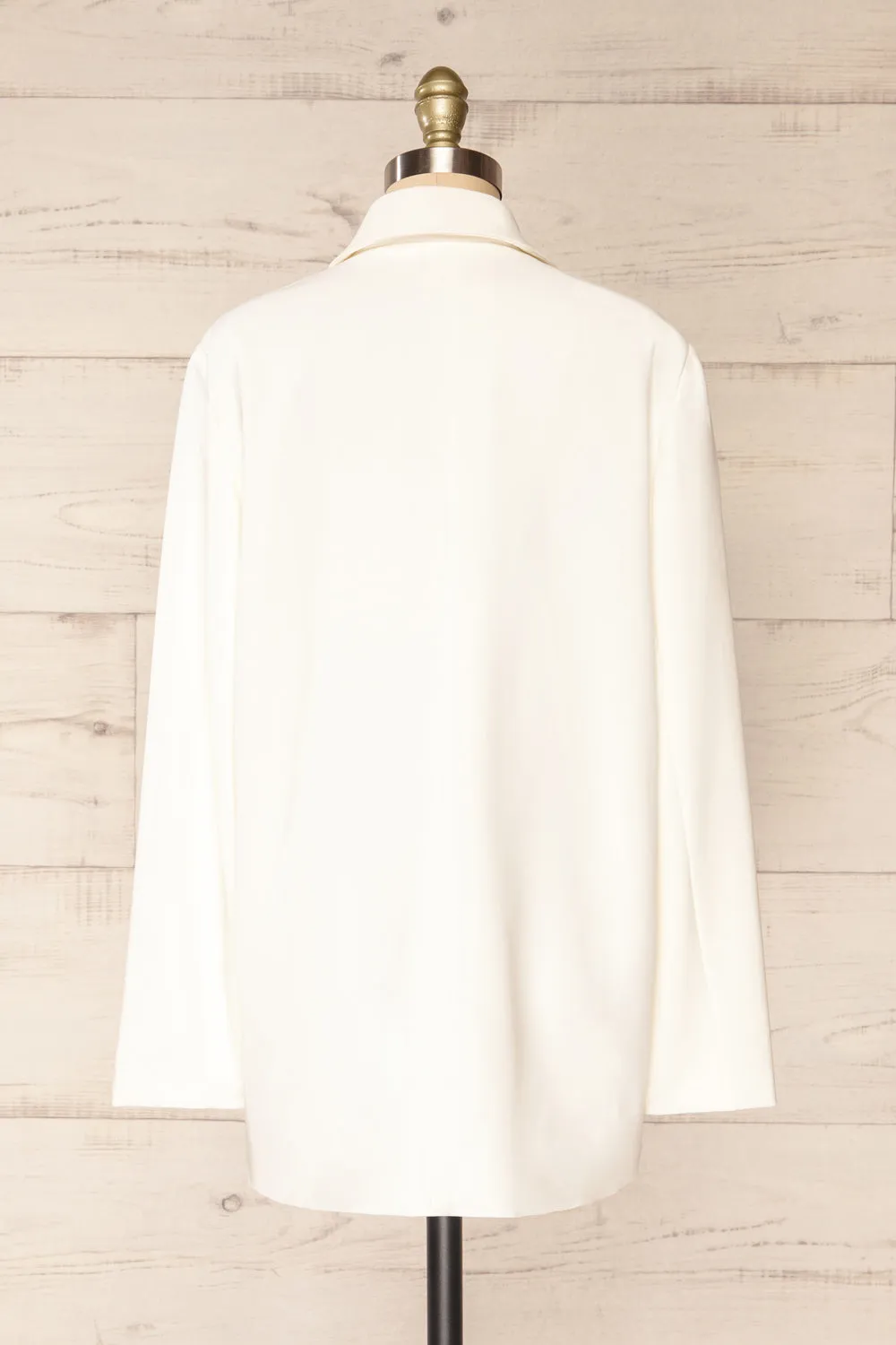 Marousi White | Oversized Blazer