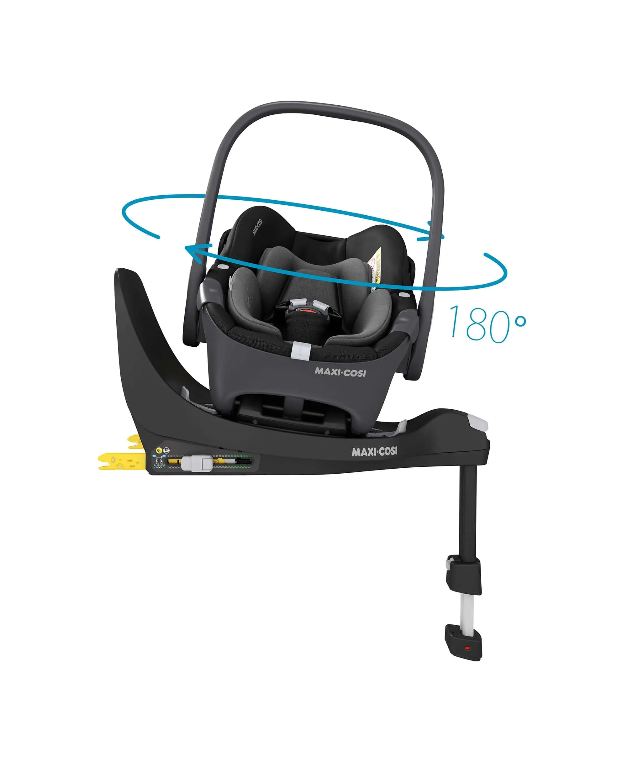 Maxi Cosi Fame Complete Pushchair Bundle with Pebble 360 Car Seat & Base – Truffle with Black Wheels