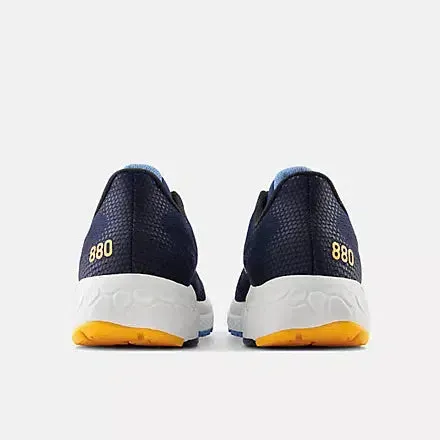 Men's 880v13 (2E) Wide Fit - Navy with heritage blue and hot marigold