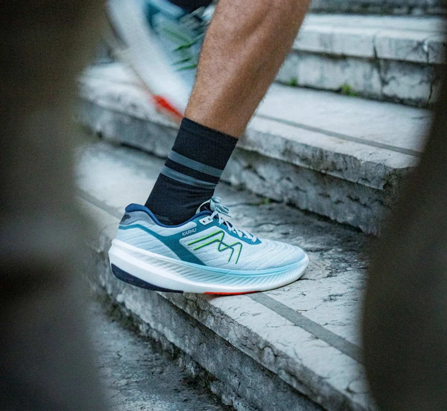 MEN'S FUSION 4.0 HIVO - SKY GRAY / GREEN FLASH