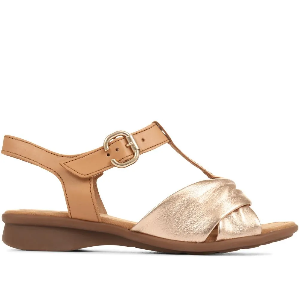 Millie Flat Leather Sandals - GAB35503 / 321 586