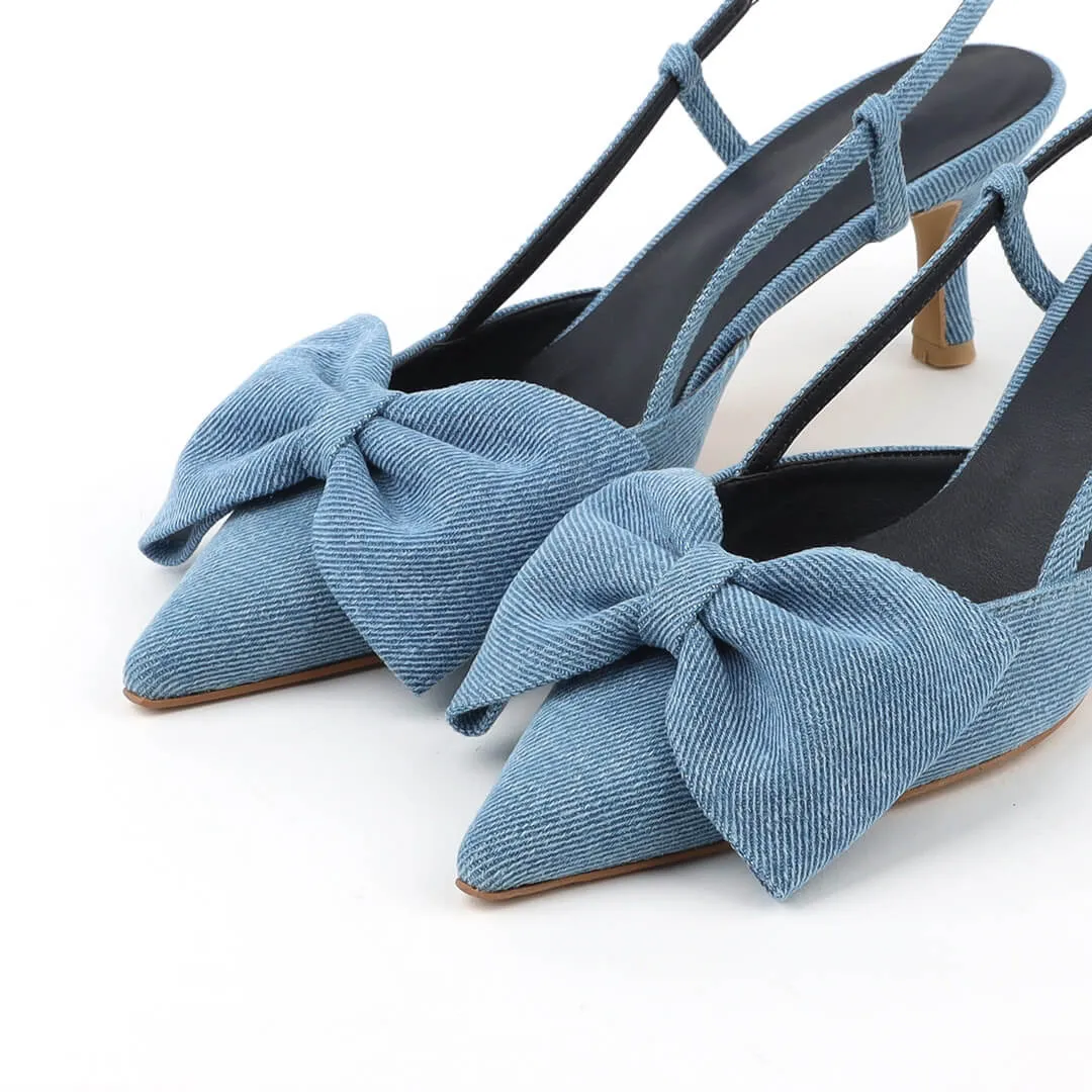 MINNESOTA - denim slingback