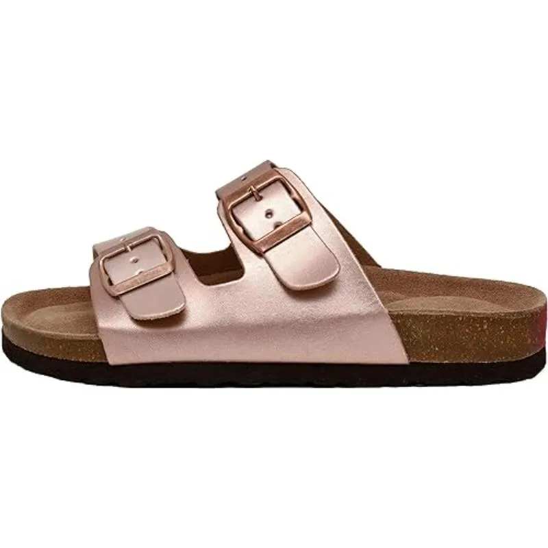 Modern Simplicity Bed Sandals with Dual Adjustable Straps For Women