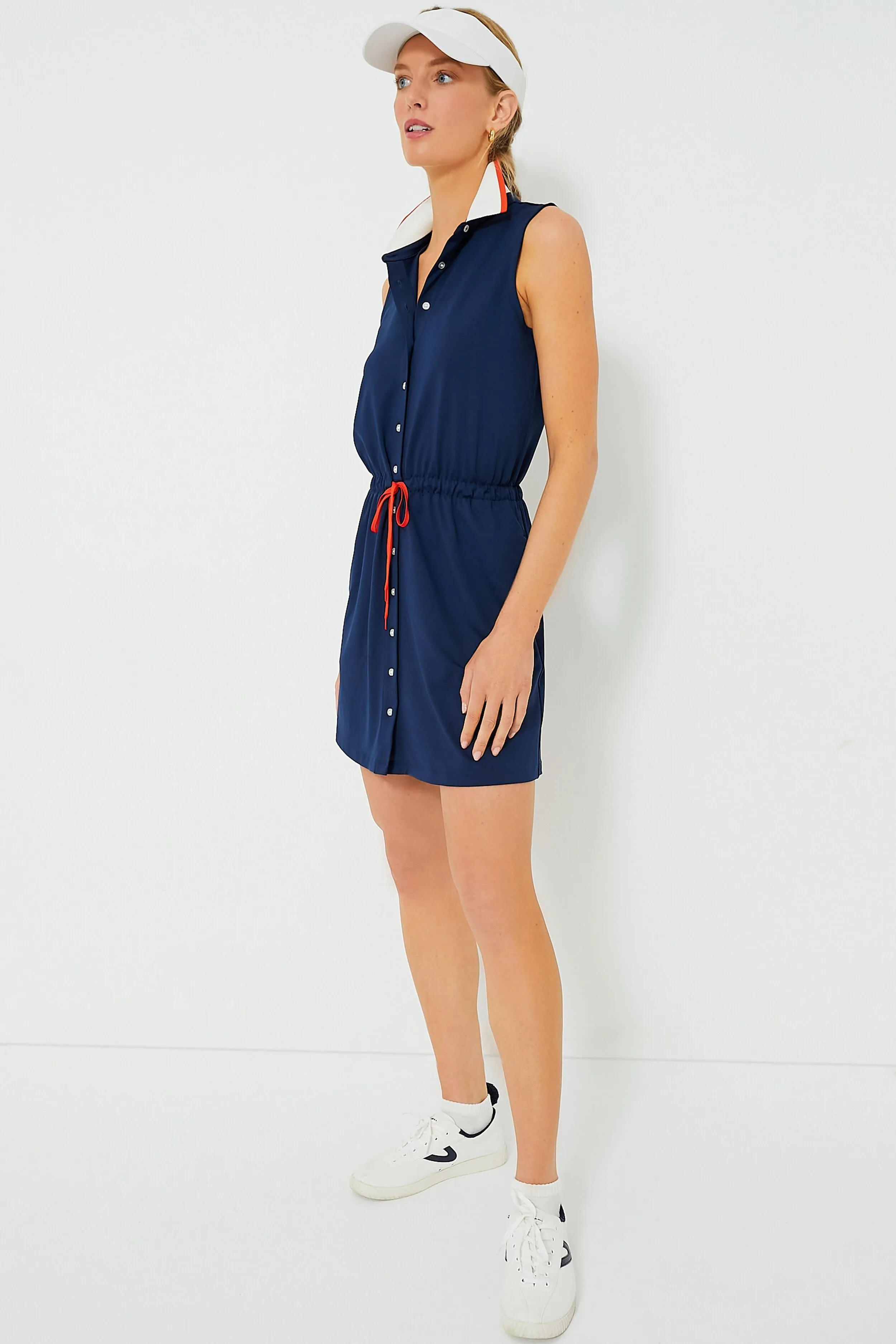 Navy Sleeveless Alcott Golf Dress