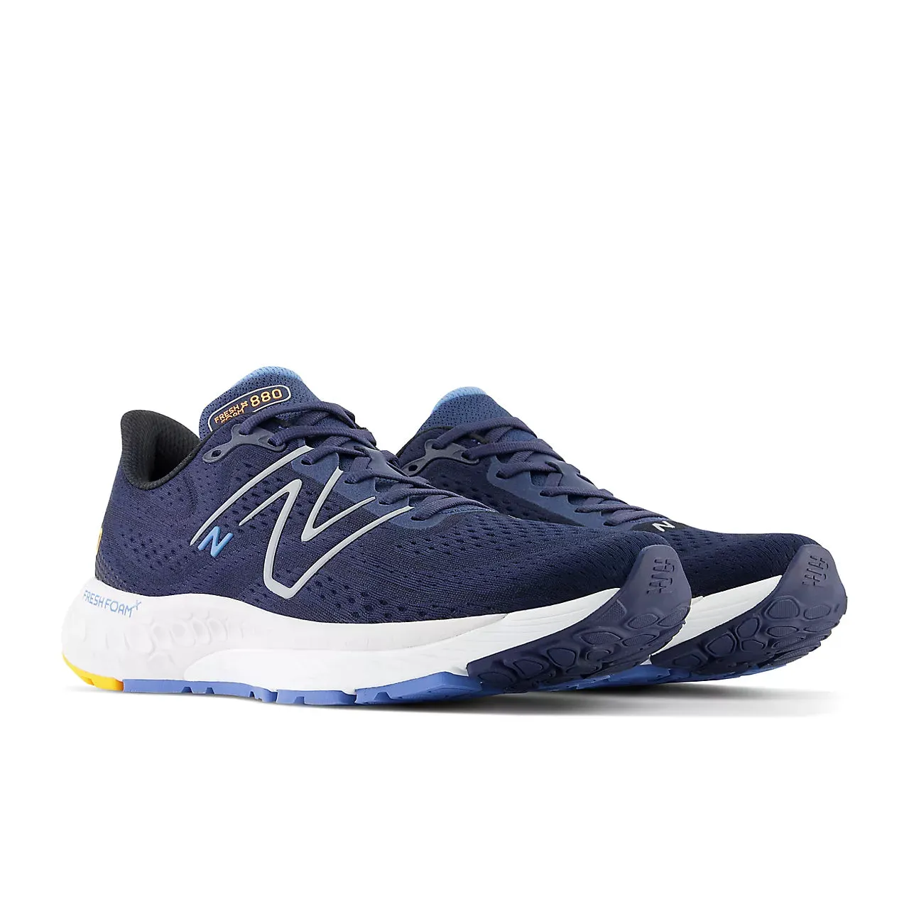 New Balance Fresh Foam X 880 v13 (Mens) -  Navy with heritage blue and hot marigold