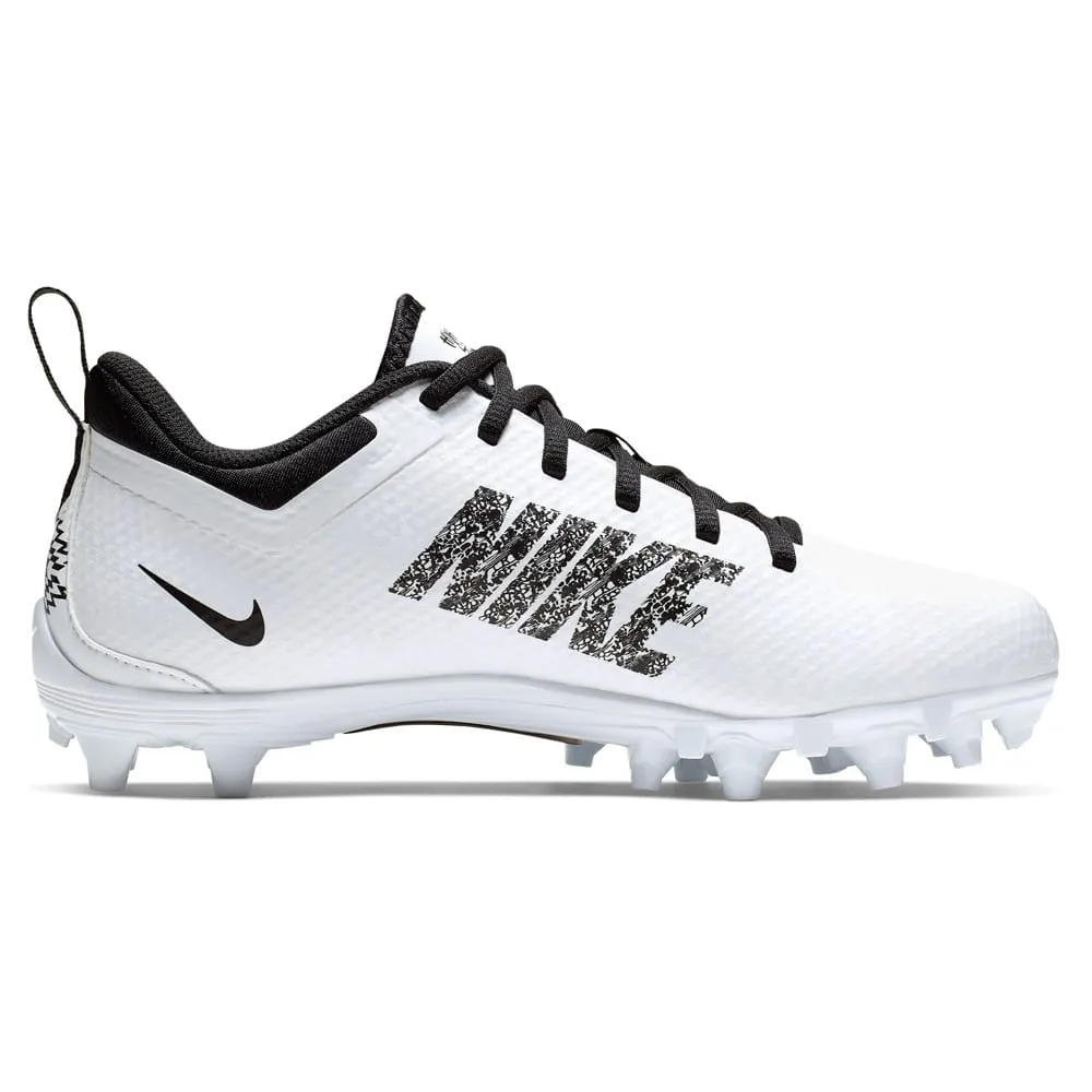 Nike Alpha Huarache 7 GS Youth White/Black Lacrosse Cleats