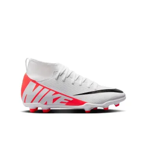 Nike Junior Mercurial Superfly 9 Club FG/MG Soccer Cleat - Bright Crimson/White/Black