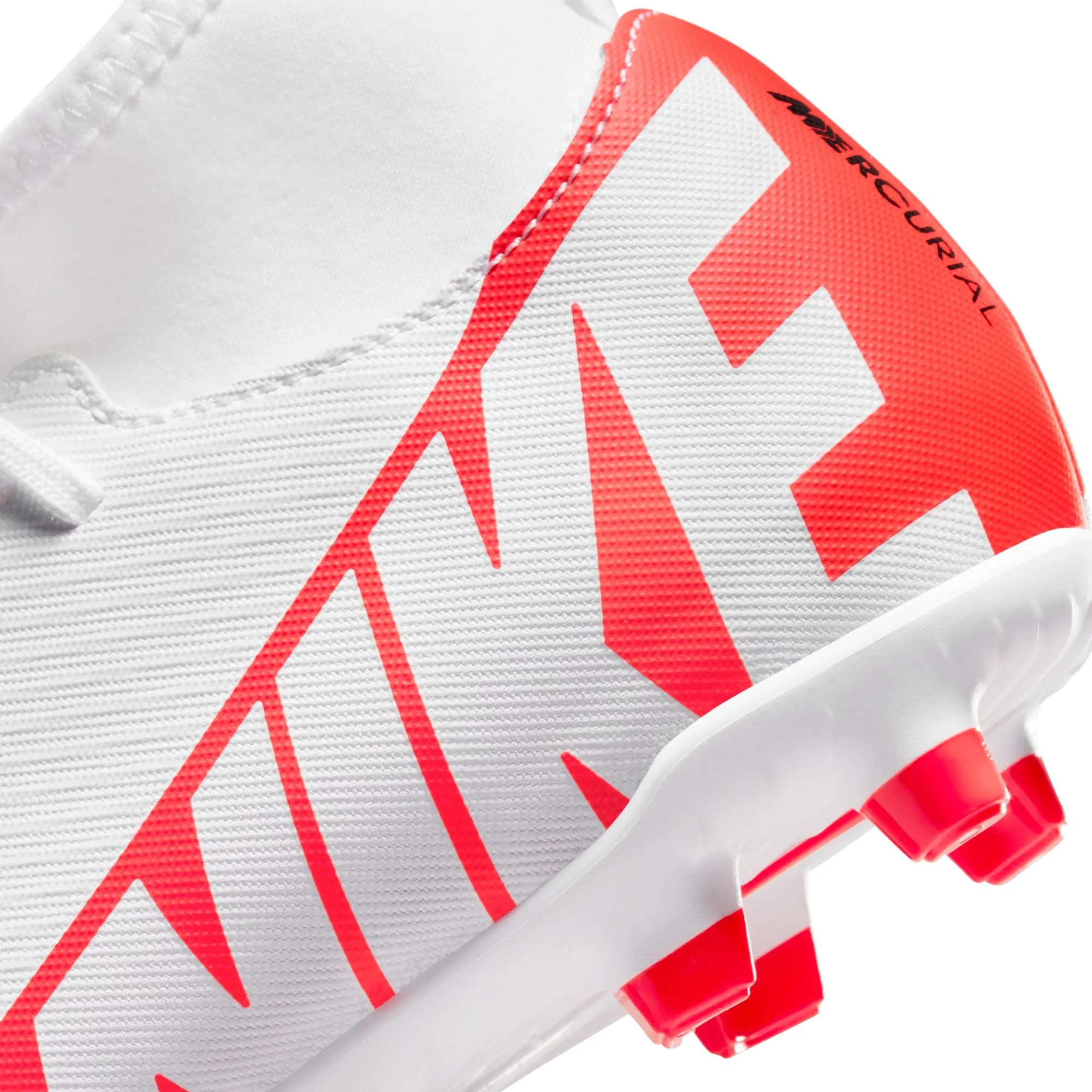 Nike Junior Mercurial Superfly 9 Club FG/MG Soccer Cleat - Bright Crimson/White/Black