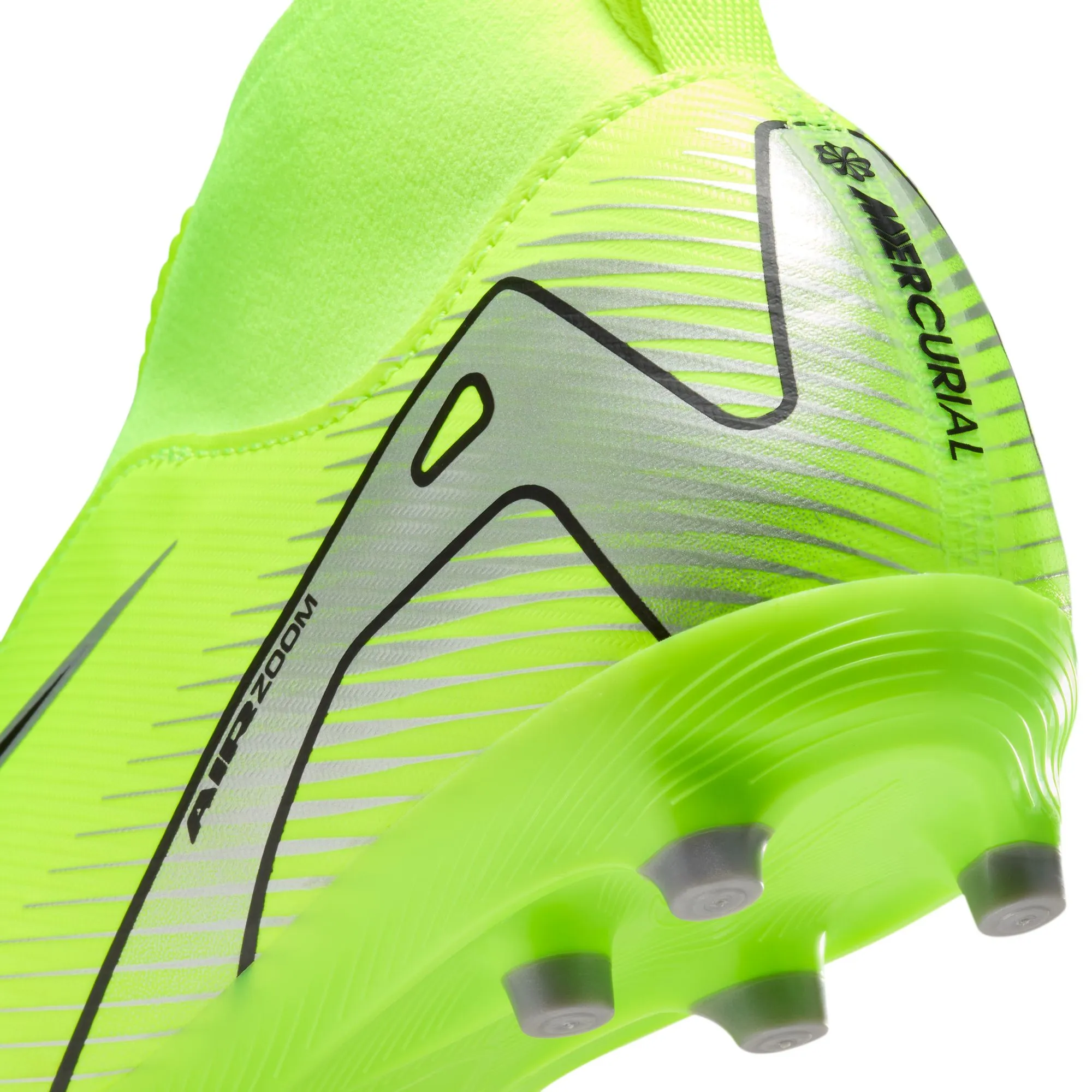 Nike Junior Zoom Mercurial Superfly 10 Academy FG Soccer Cleats - Volt/Black