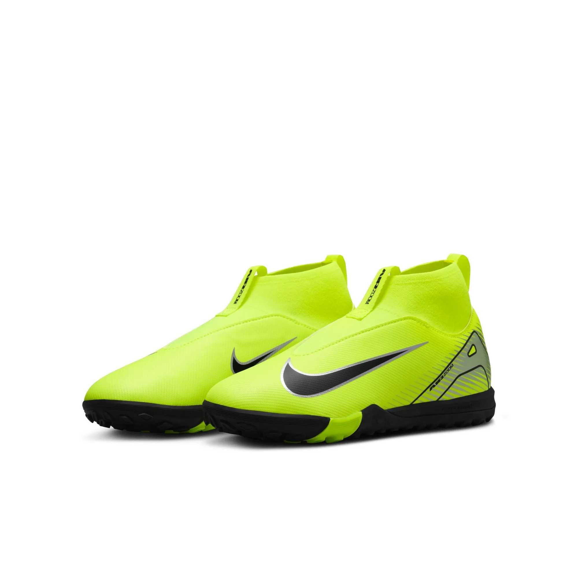 Nike Junior Zoom Mercurial Superfly 10 Academy TF Soccer Cleats - Volt/Black