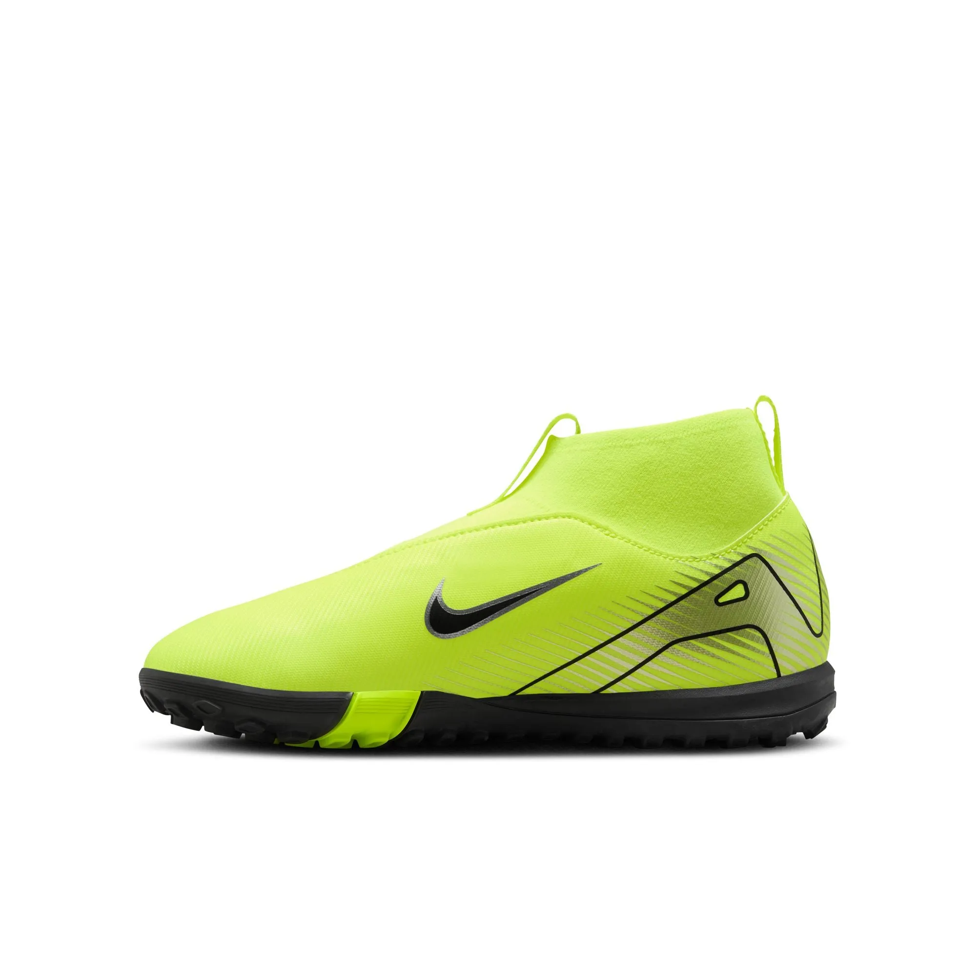 Nike Junior Zoom Mercurial Superfly 10 Academy TF Soccer Cleats - Volt/Black