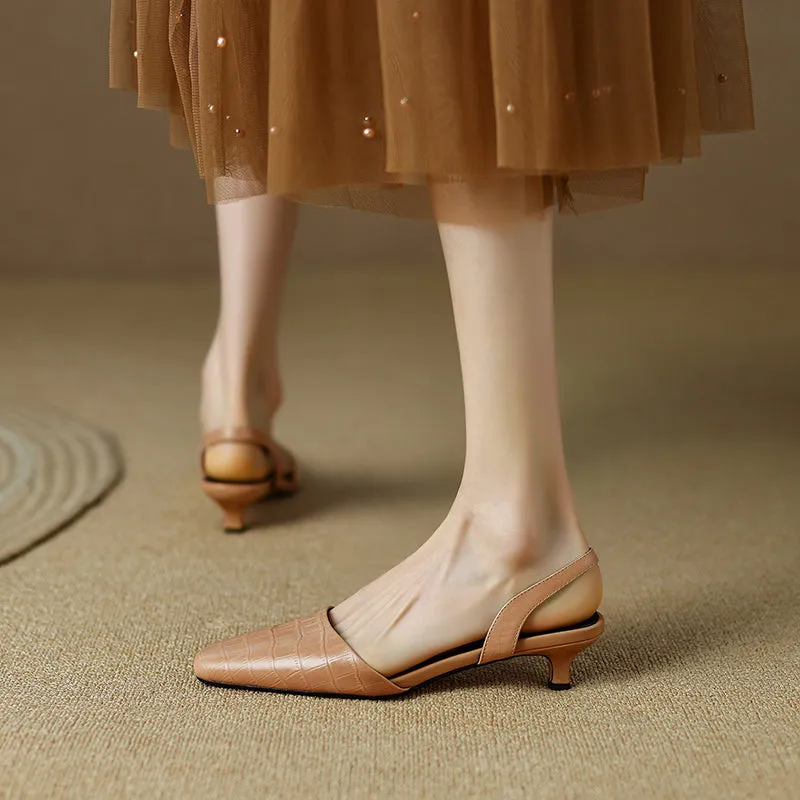 Norah Nude Slingback Pumps