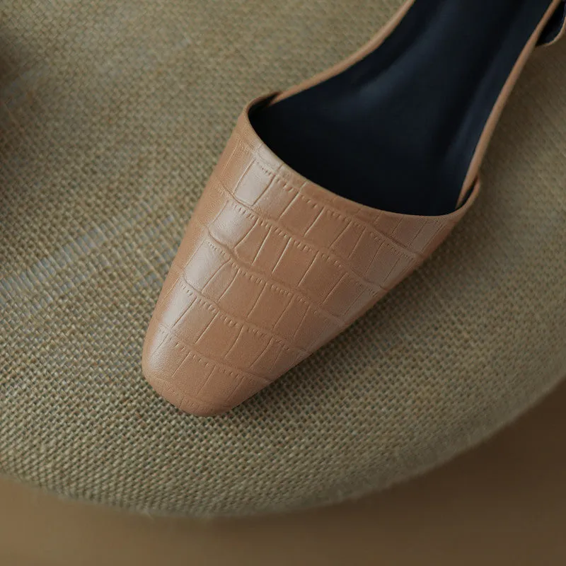 Norah Nude Slingback Pumps