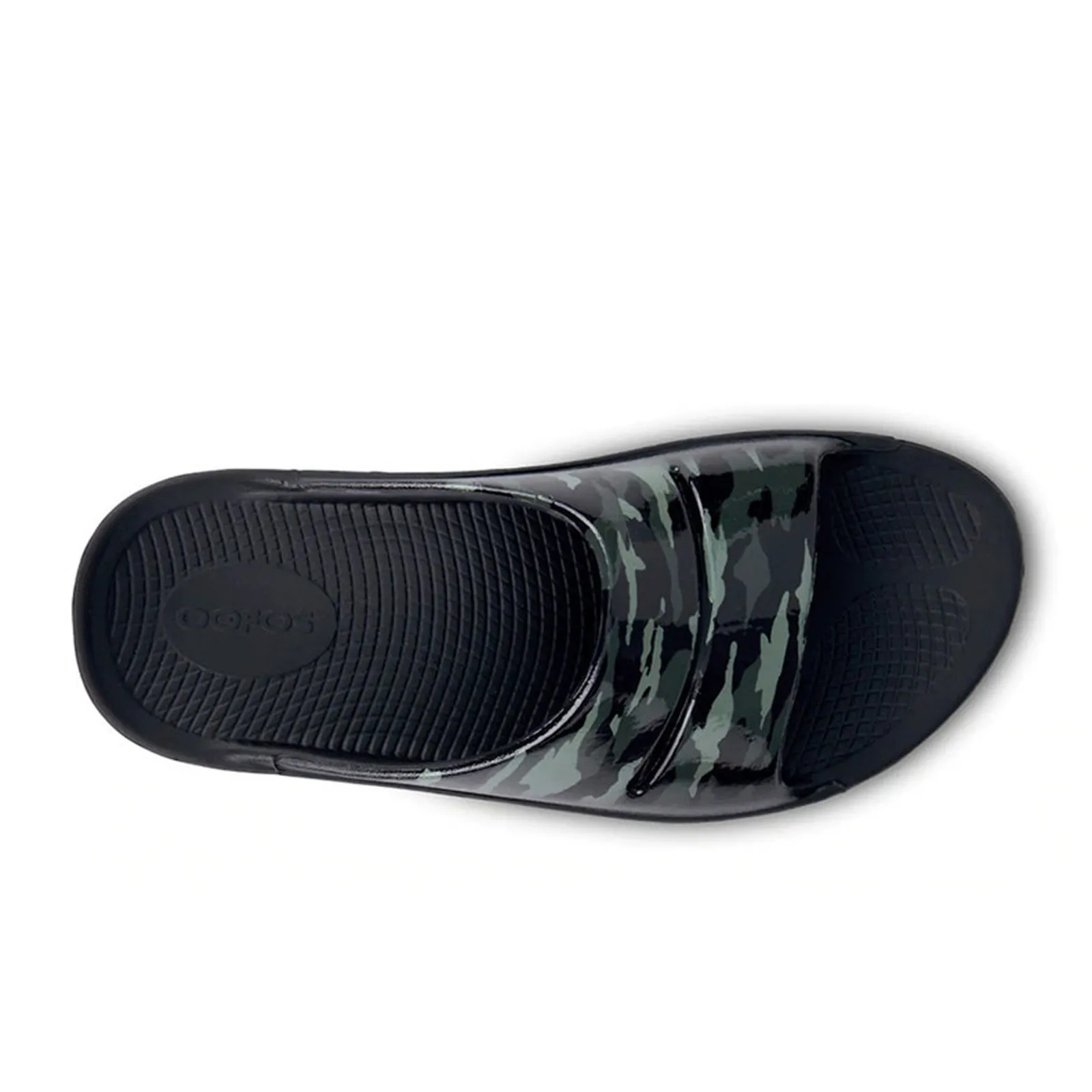 Oofos OOahh Limited Slide Sandal (Women) - Black/Green Camo