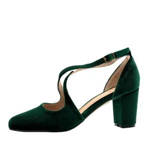 Oren Velvet Mary Jane Heels