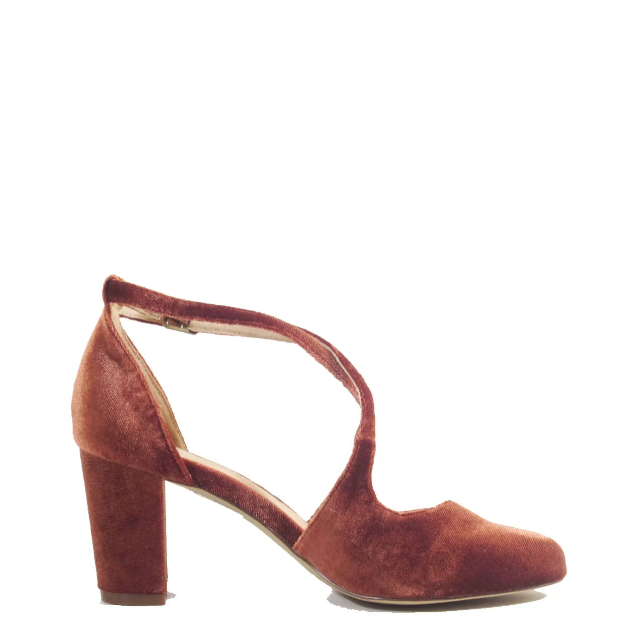 Oren Velvet Mary Jane Heels