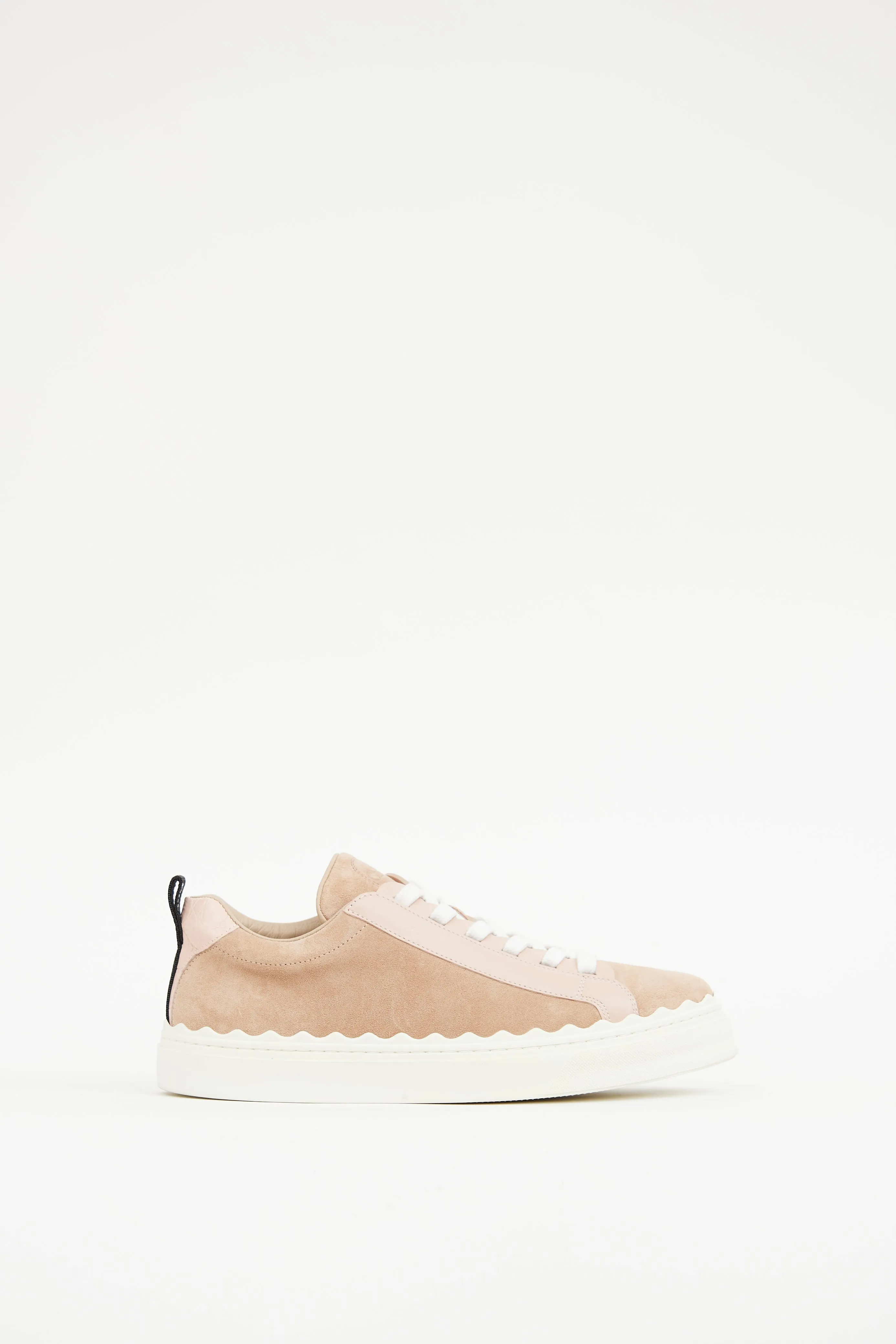 Pink & White Scallop Sneaker