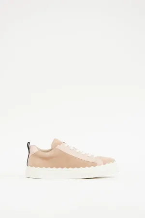 Pink & White Scallop Sneaker