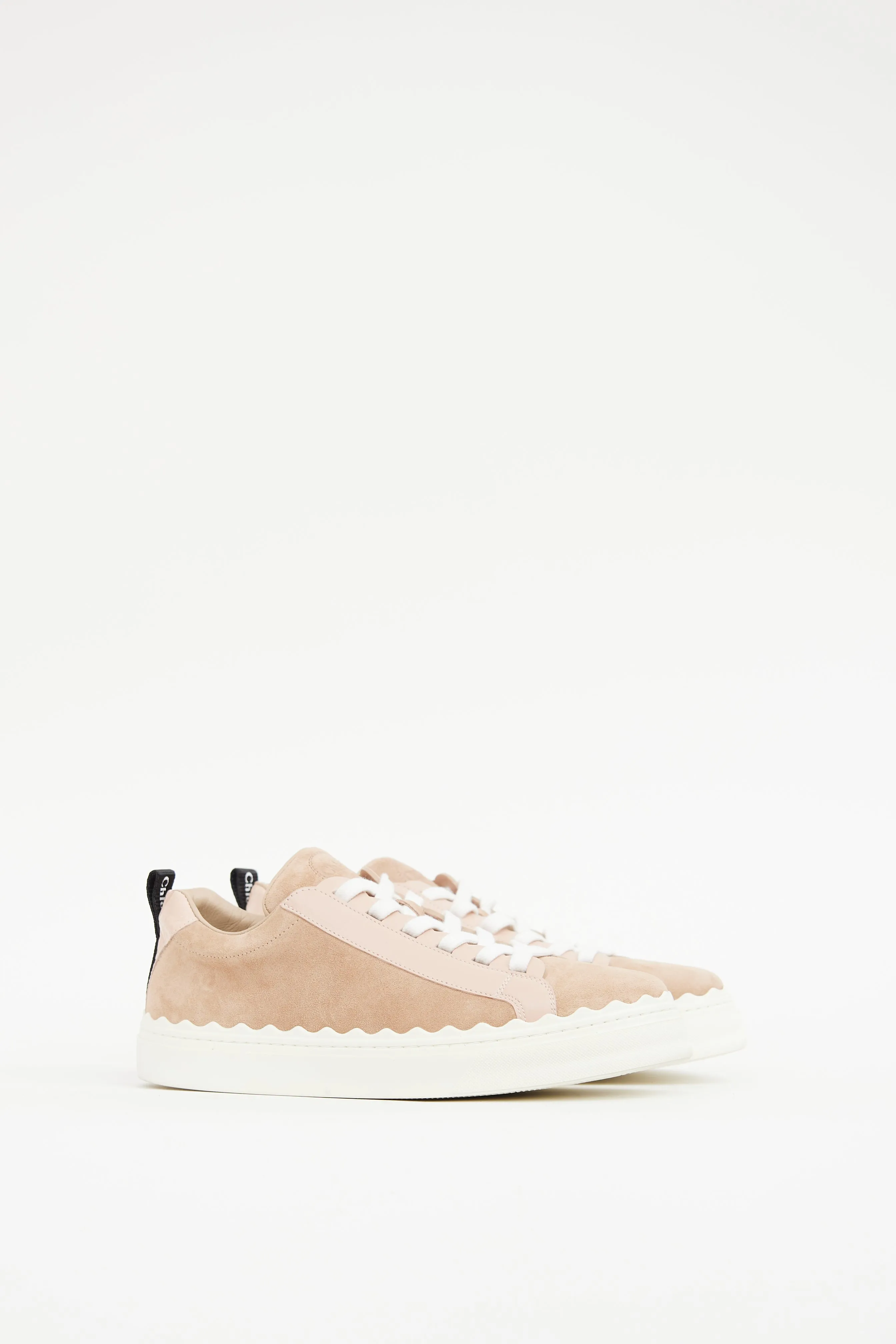 Pink & White Scallop Sneaker