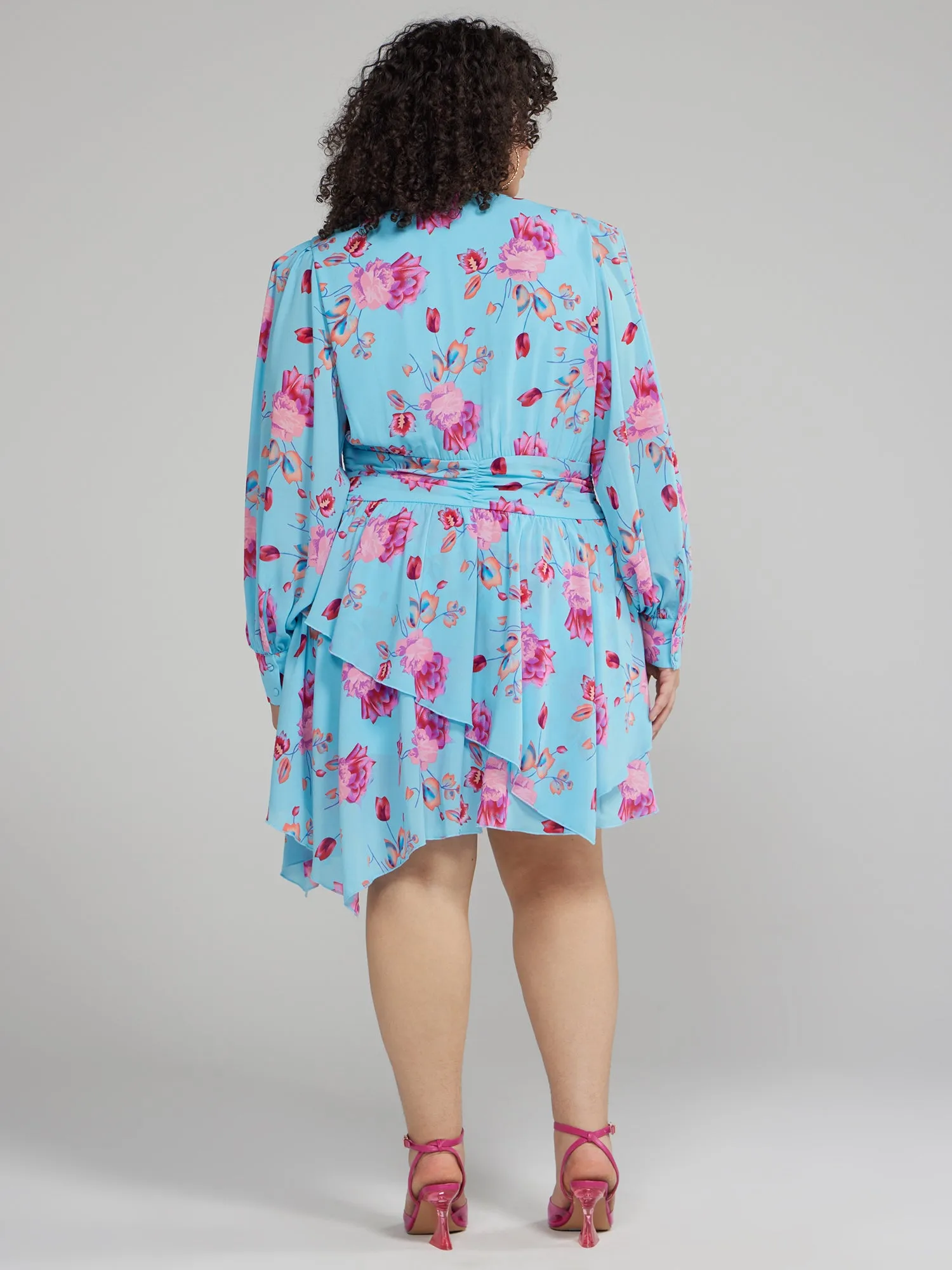 Puff Sleeve Floral Dress