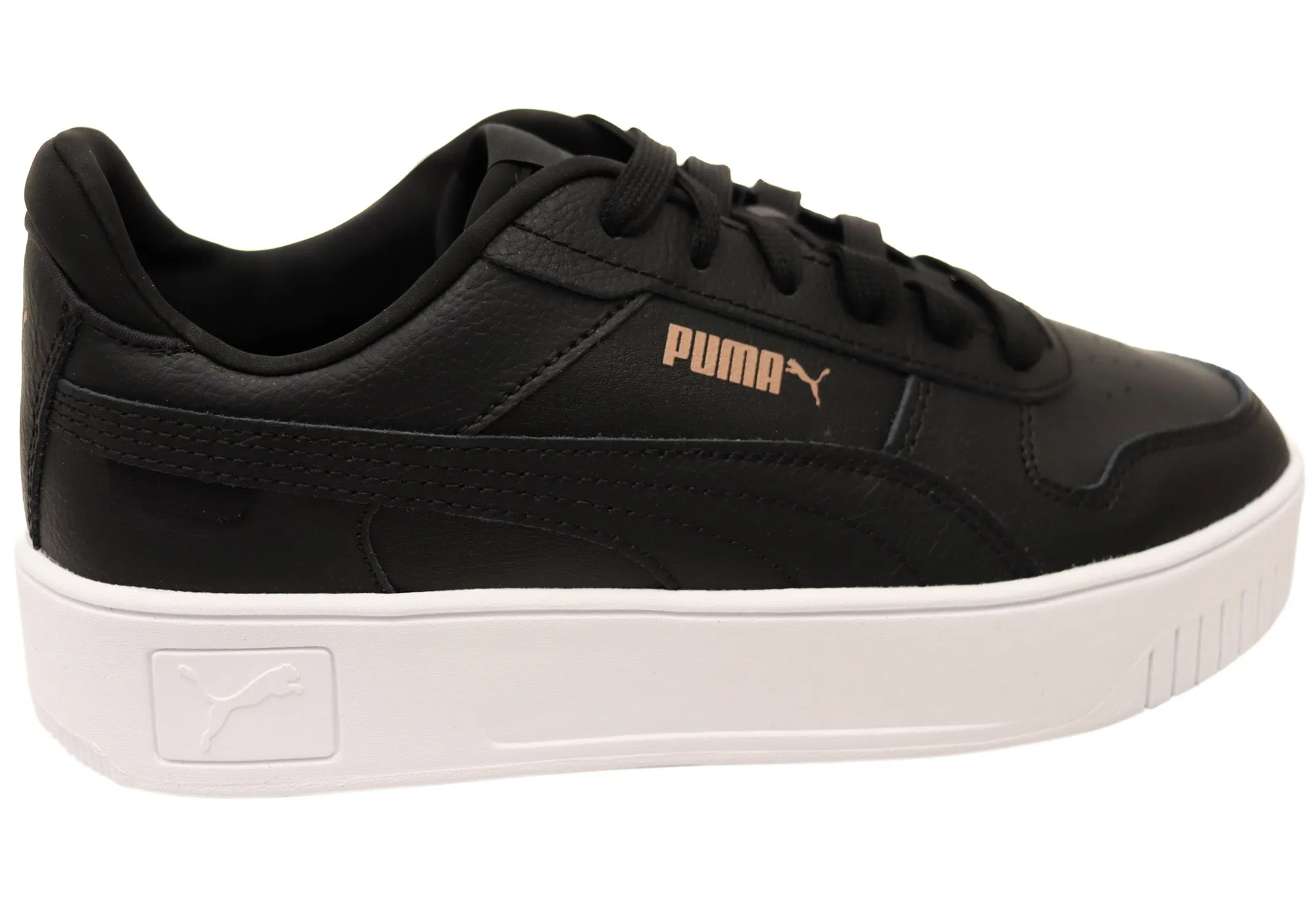 Puma Womens Carina Street Comfortable Lace Up Sneakers