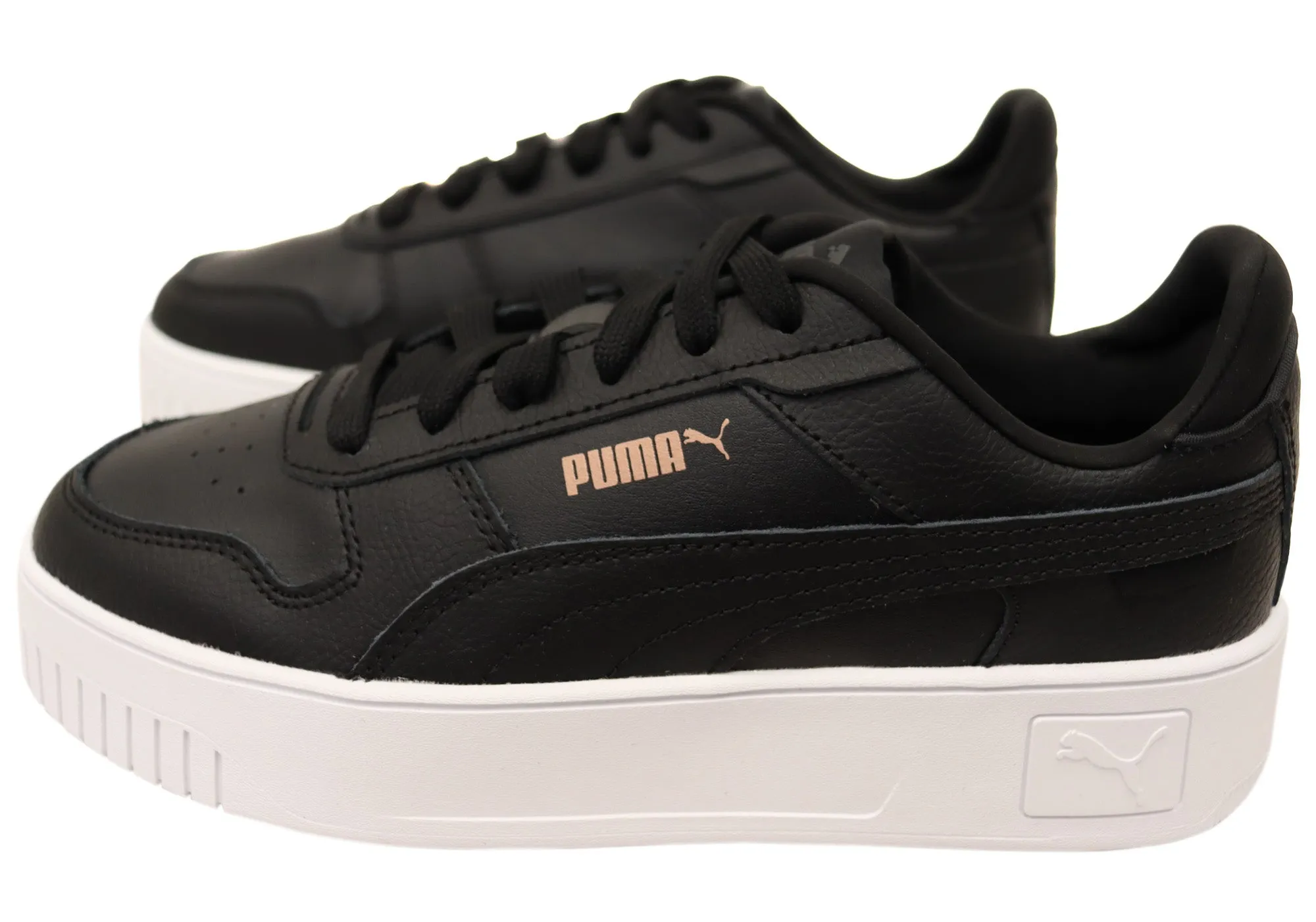 Puma Womens Carina Street Comfortable Lace Up Sneakers