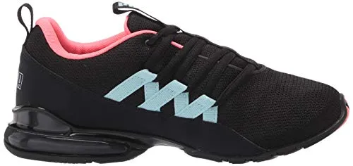 PUMA womens Riaze Prowl Running Shoe, Puma Black-ignite Pink-aquamarine, 8.5 US