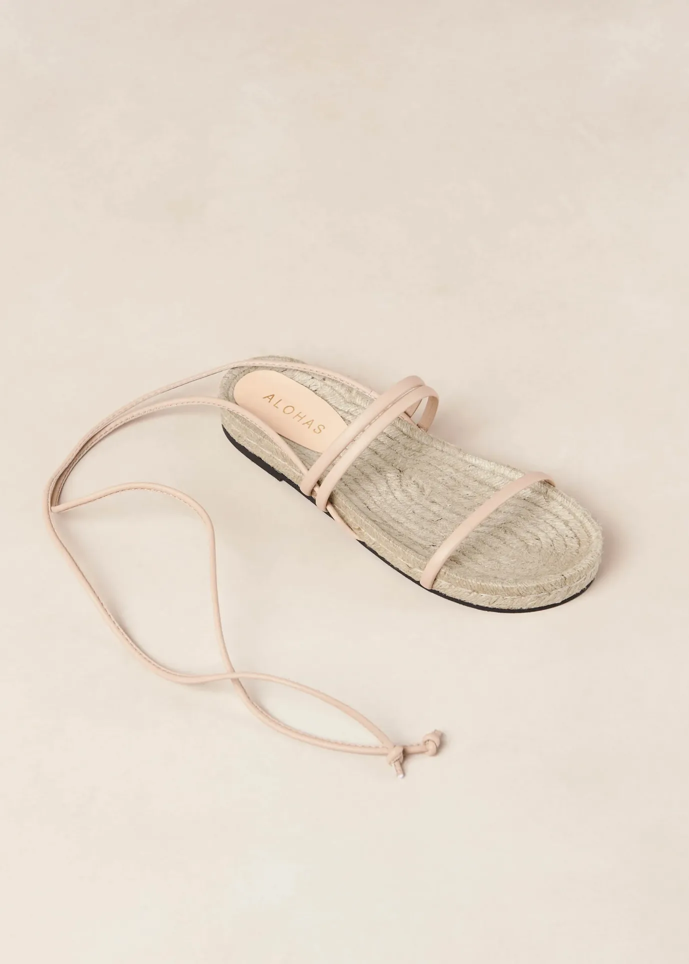 Rayna Beige Leather Sandals