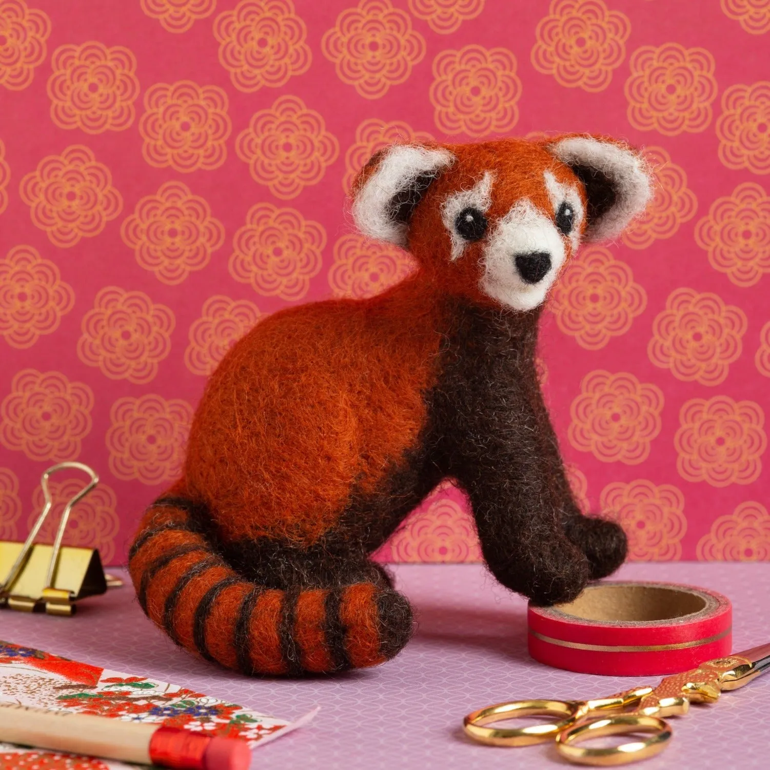 Red Panda Needle Felting Kit