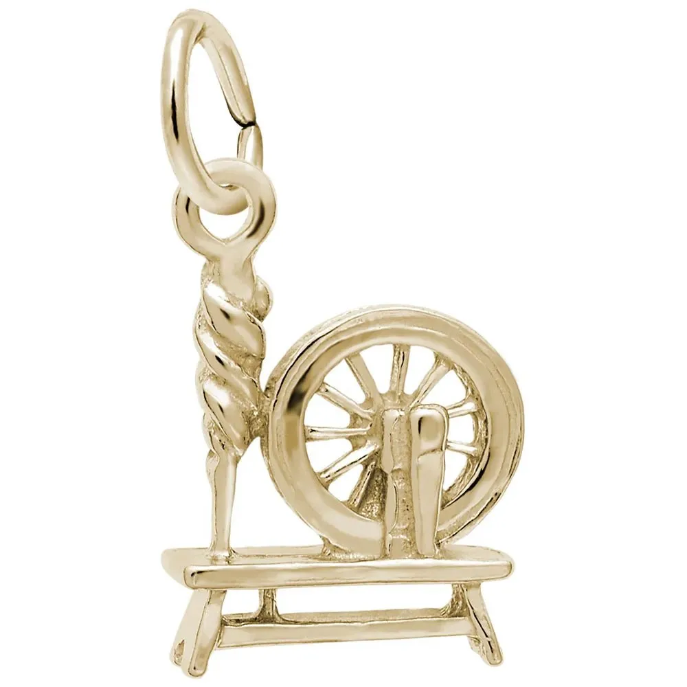 Rembrandt Charms - Spinning Wheel Charm - 0470