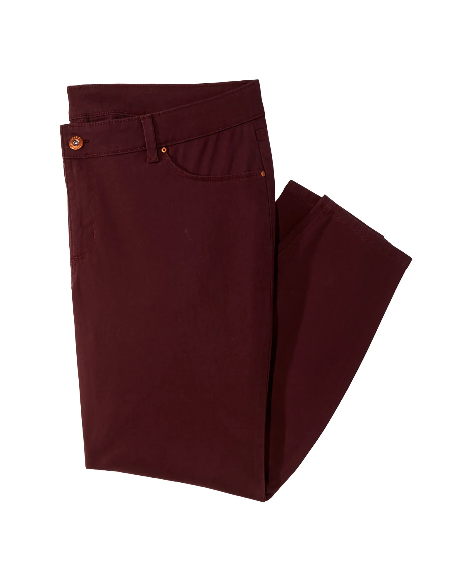 Roni Ankle Skinny Jean | Burgundy