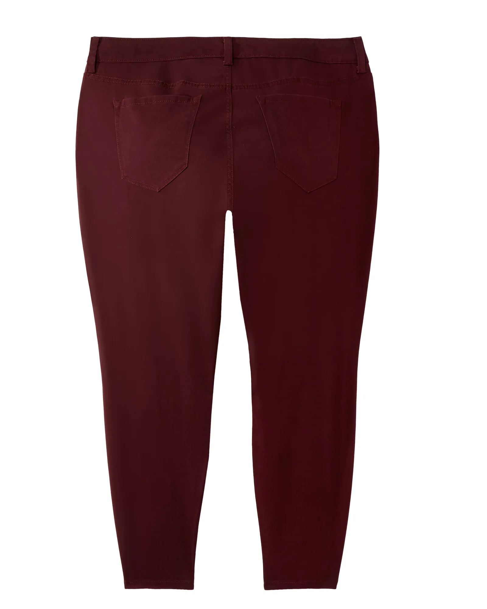 Roni Ankle Skinny Jean | Burgundy