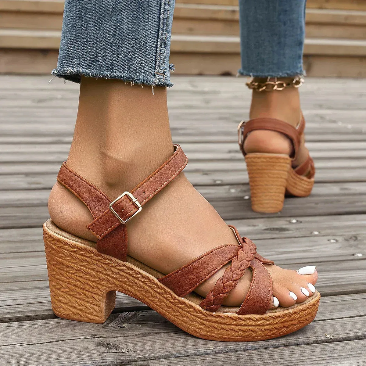 ROSALIE - ORTHOPAEDIC PLATFORM SANDALS