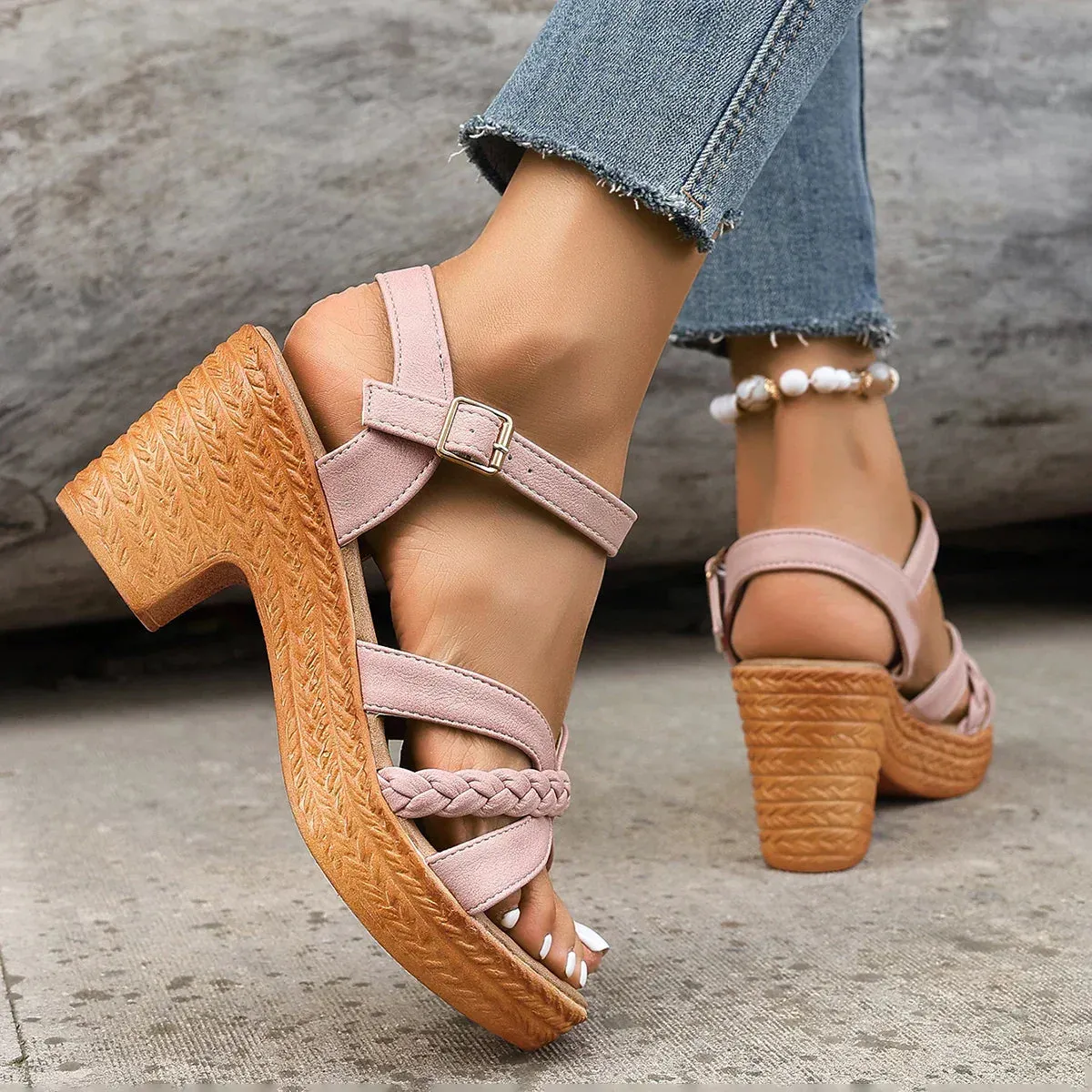 ROSALIE - ORTHOPAEDIC PLATFORM SANDALS