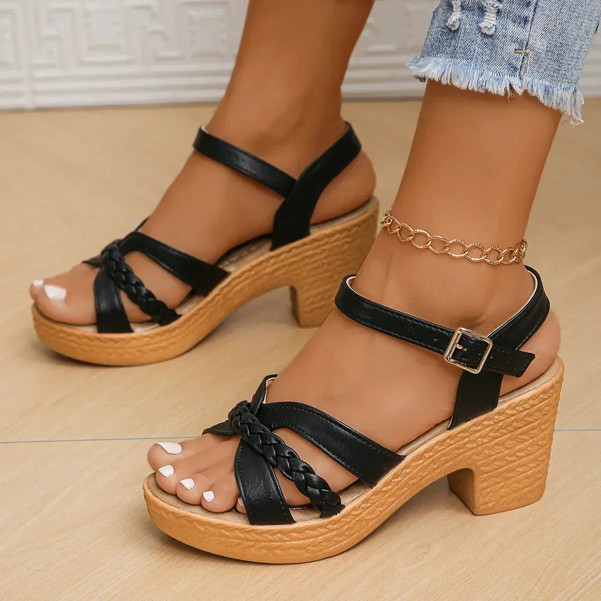 ROSALIE - ORTHOPAEDIC PLATFORM SANDALS