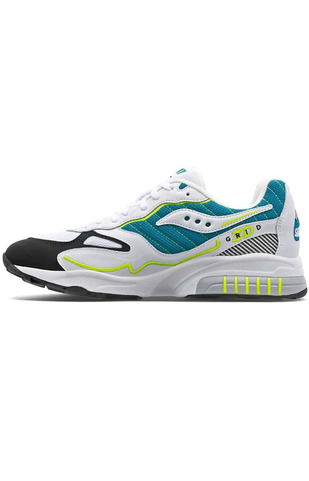 (S70646-1) 3D Grid Hurricane Shoes - White/Green