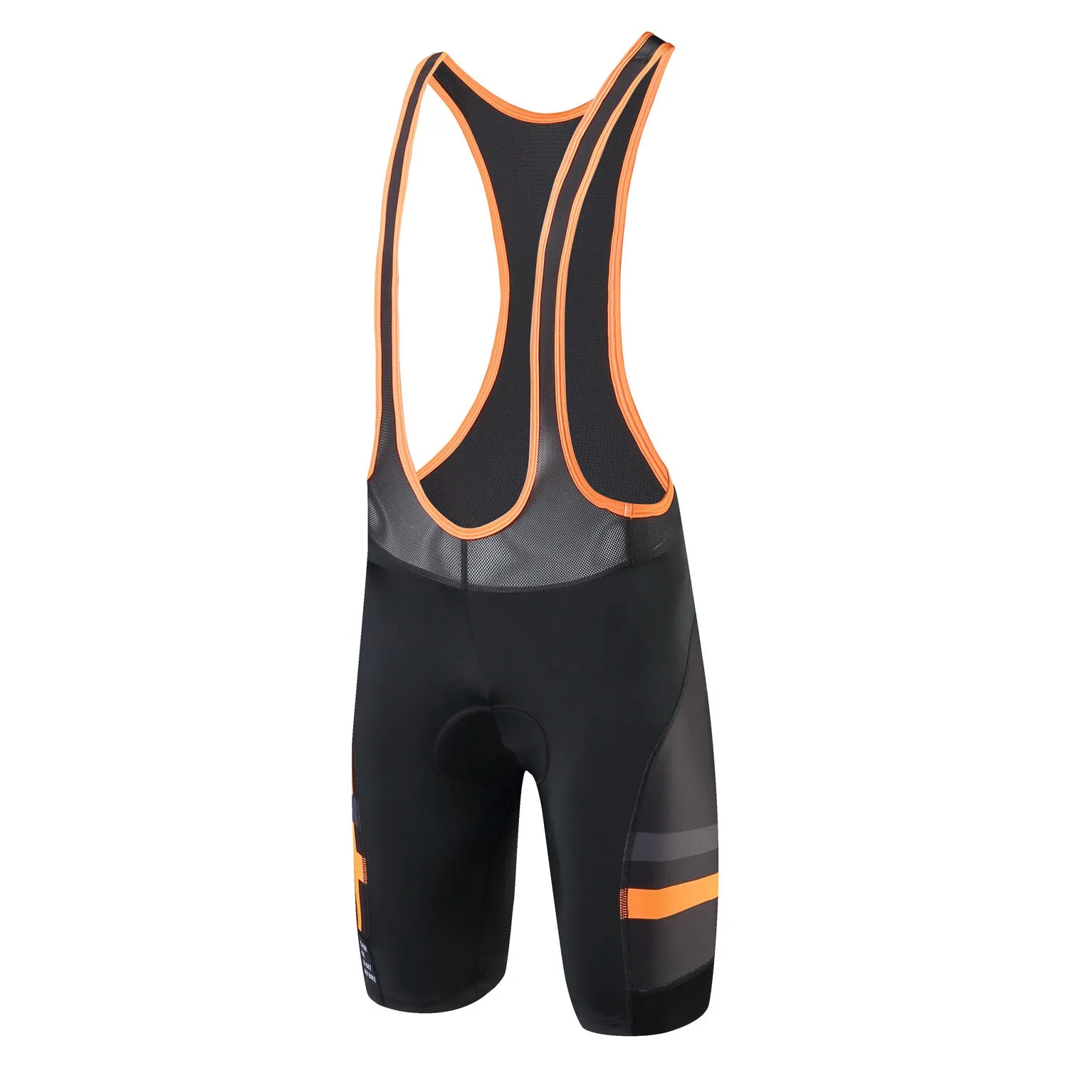 Santic Congo Orange Men Padded Cycling Bib Shorts