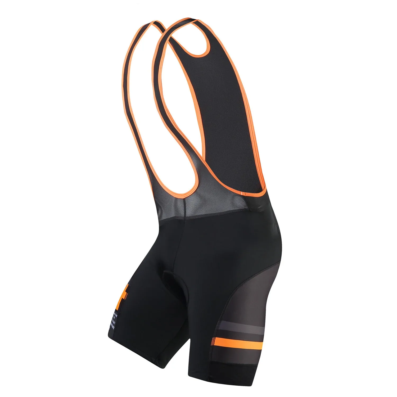 Santic Congo Orange Men Padded Cycling Bib Shorts