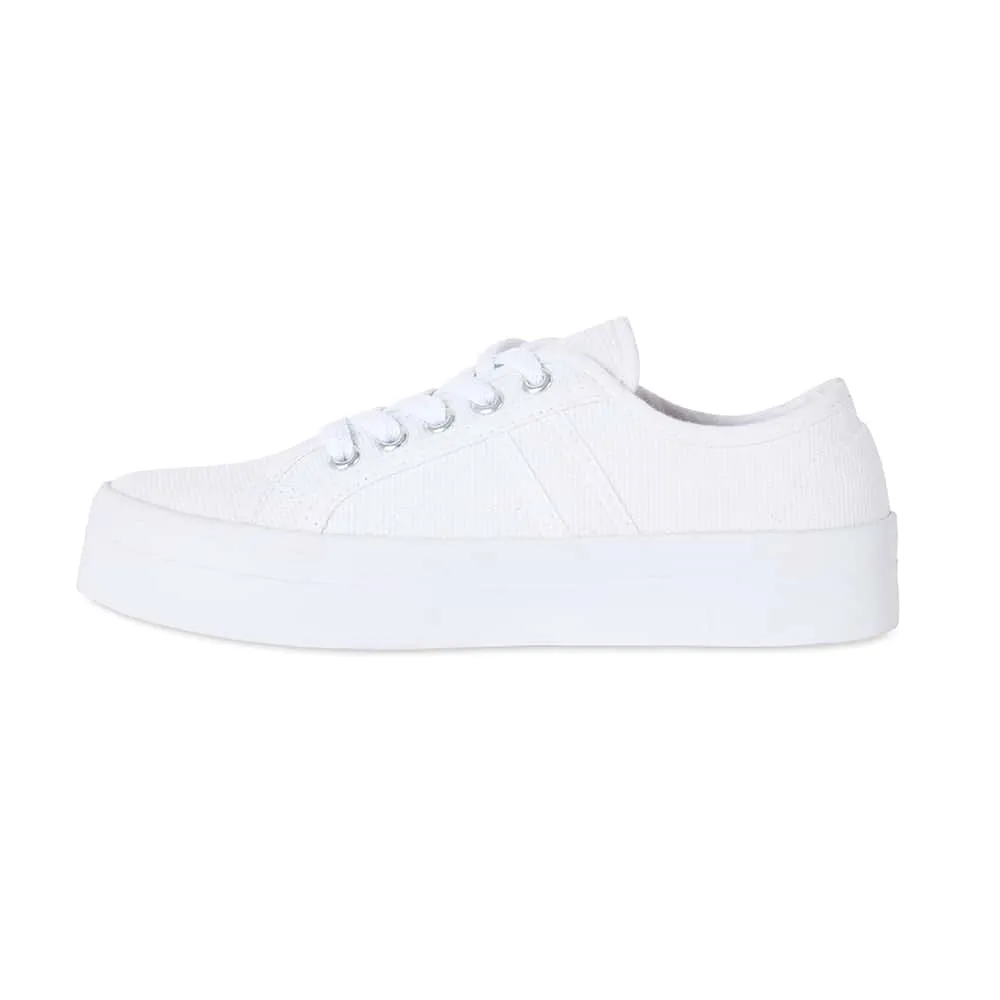 Scott Sneaker in White Canvas