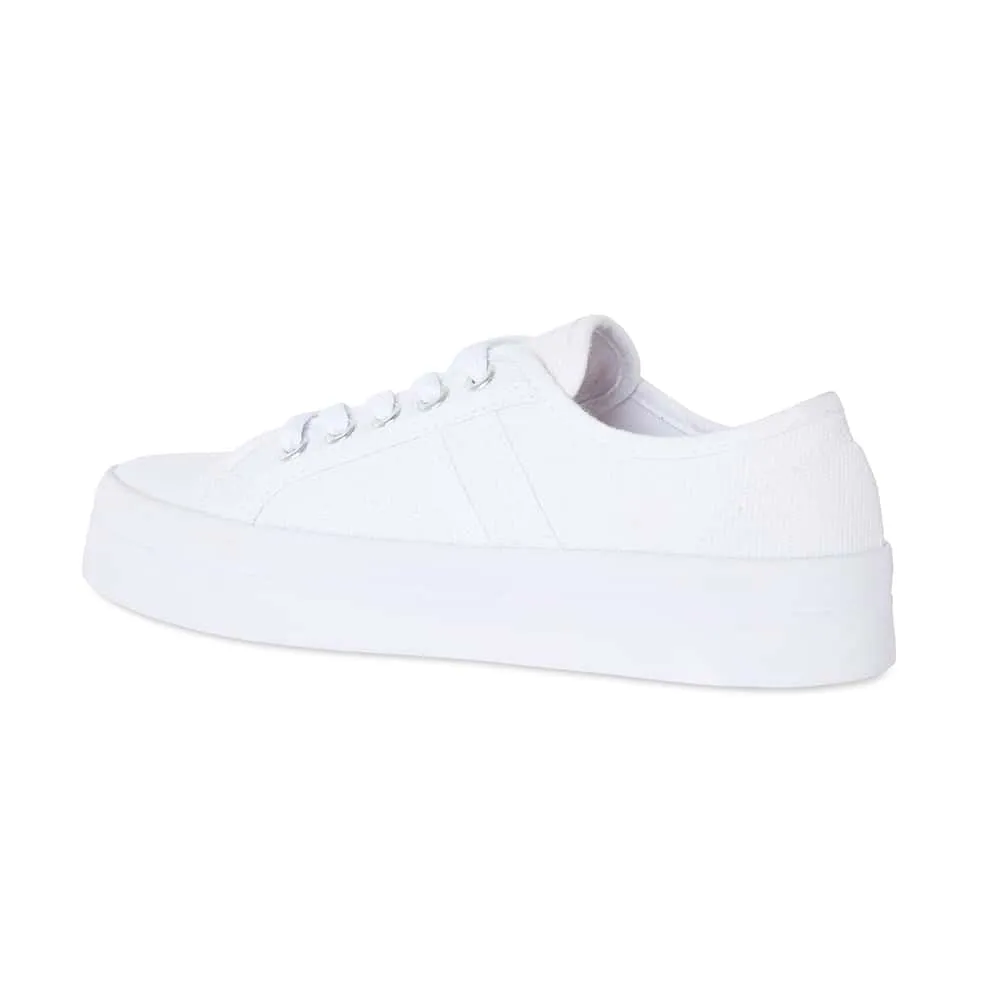 Scott Sneaker in White Canvas