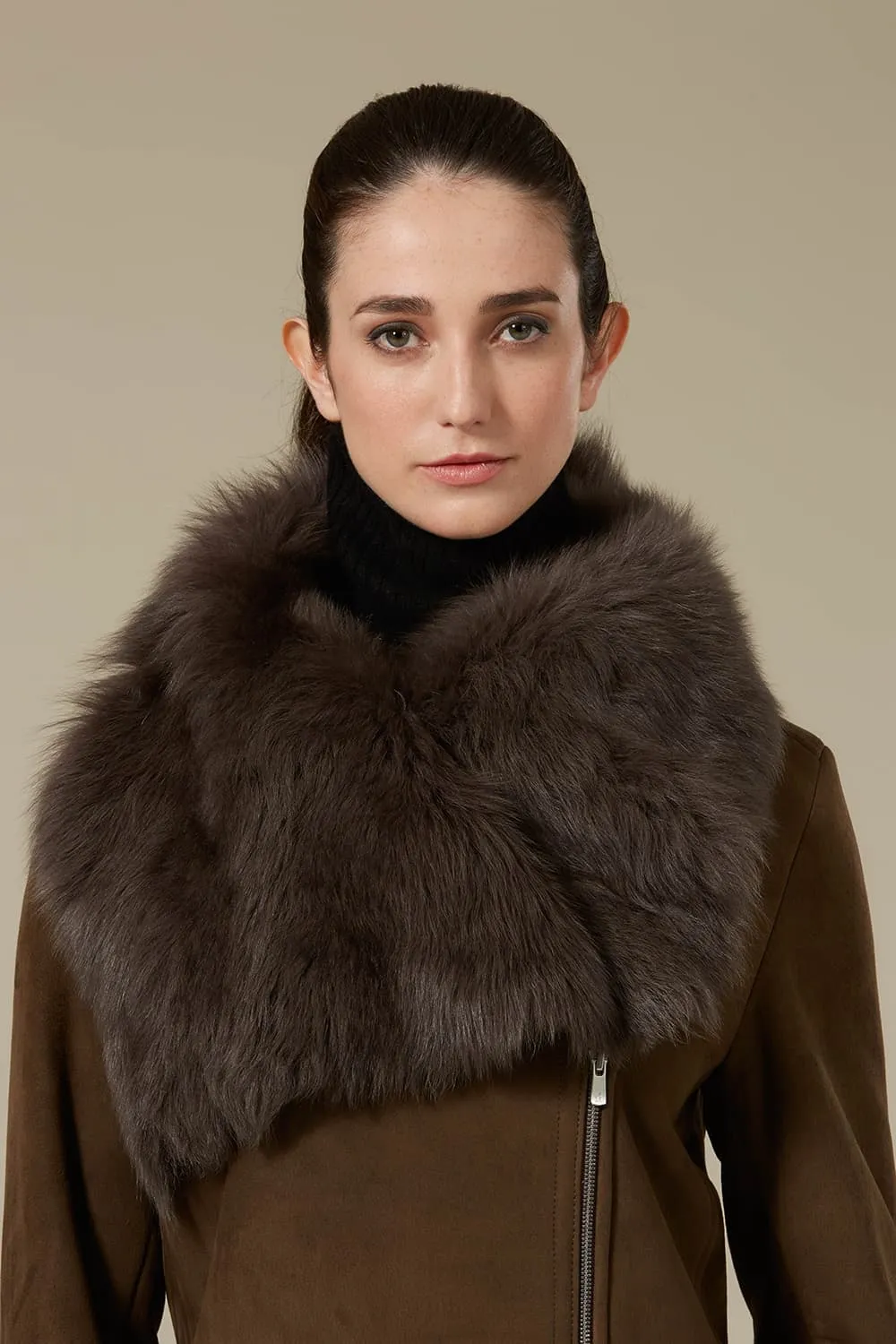 Shearling Biker Coat