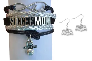 Soccer Mom Set - Infinity Bracelet & Earrings