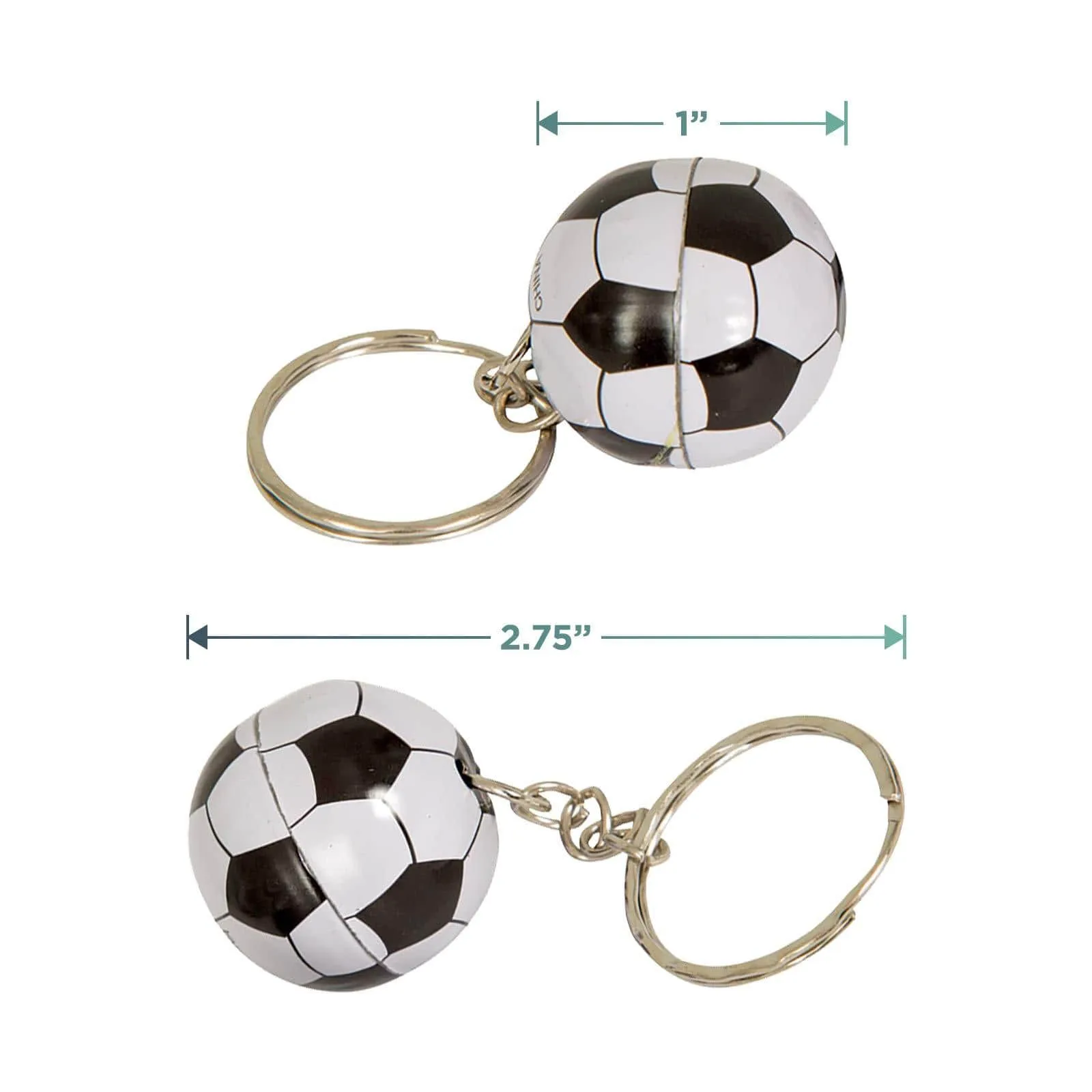 Soccer Party Favors - Soccer Ball Goody Bags, Keychains, Paper Fans, Stickers, and Balloons for 12 Guests