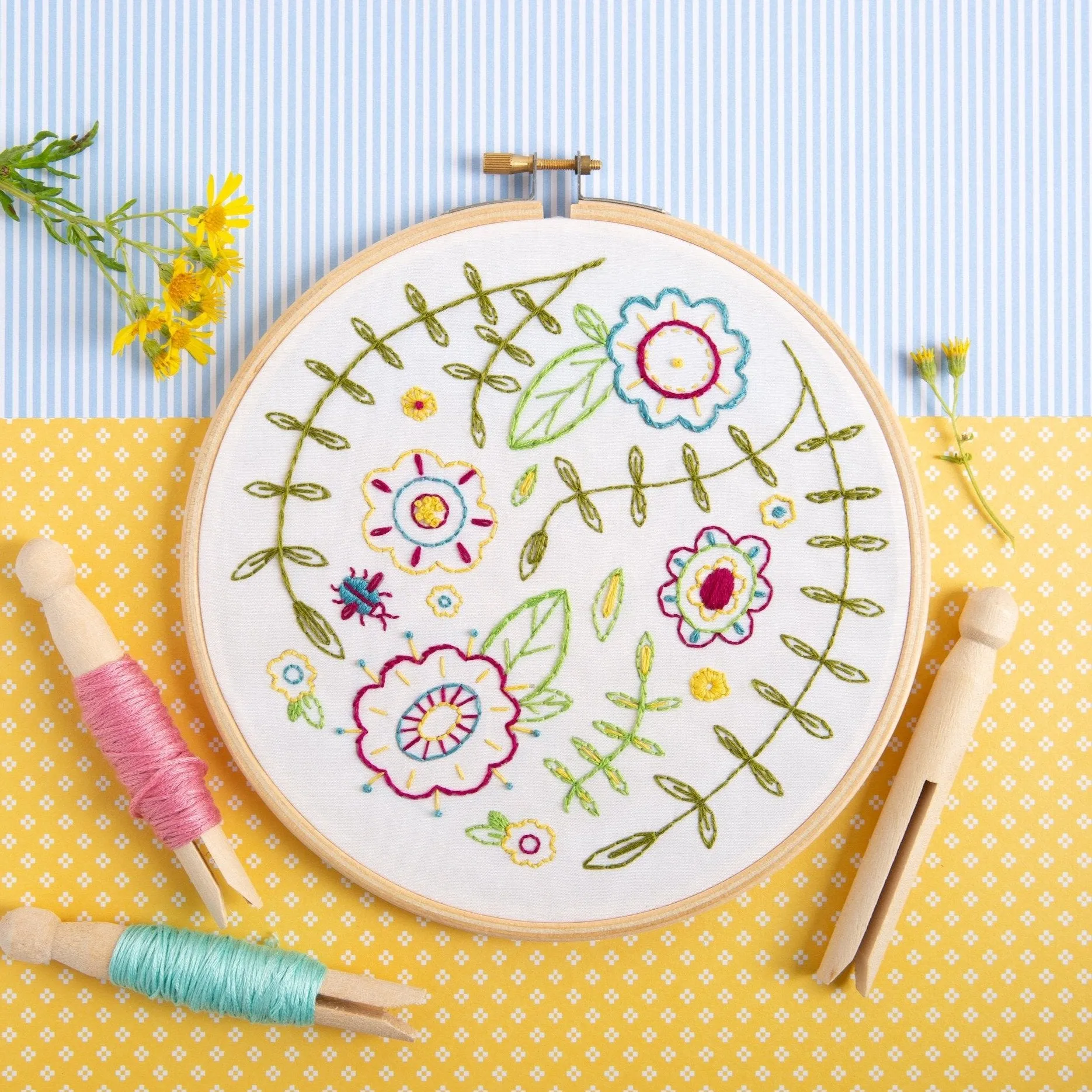 Spring Posy Embroidery Kit